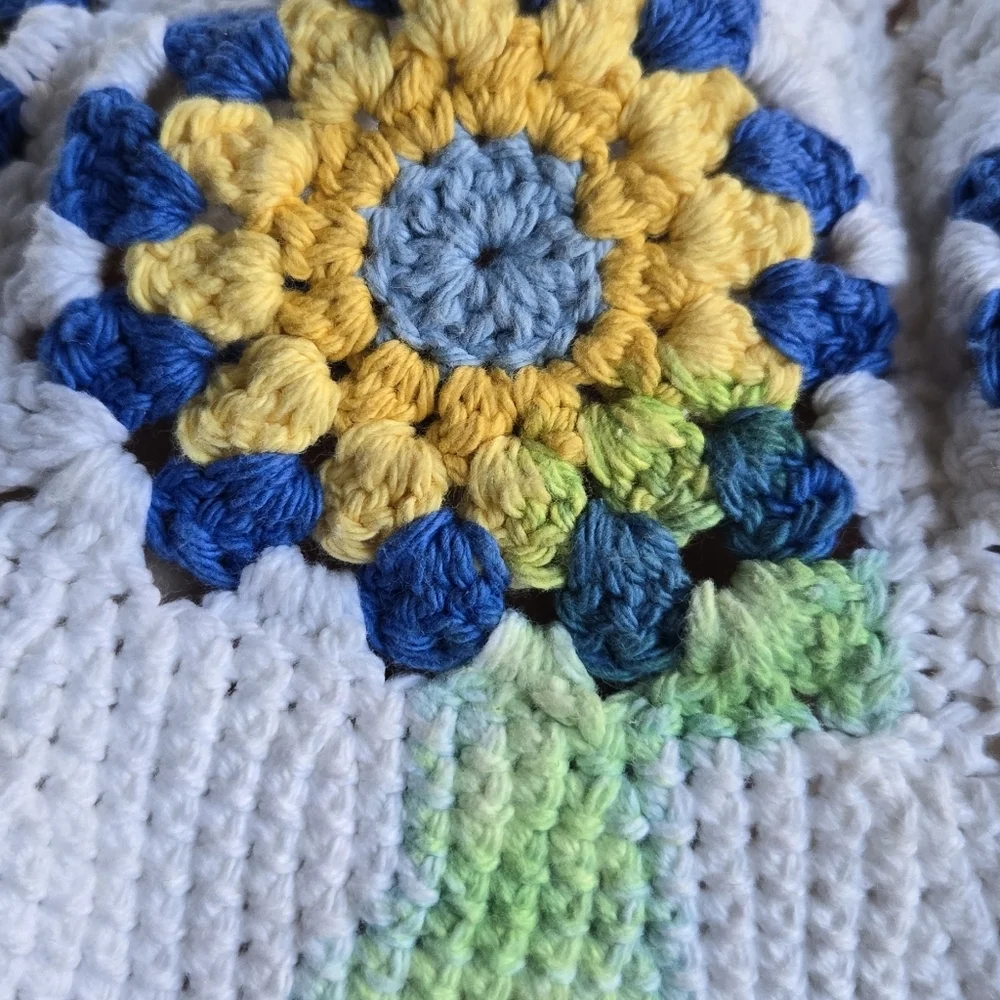Hand Knit Floral Crochet Bucket Hat
